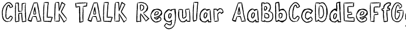 CHALK TALK Regular font