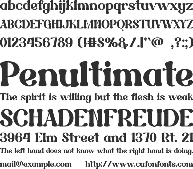 LAWLER font preview
