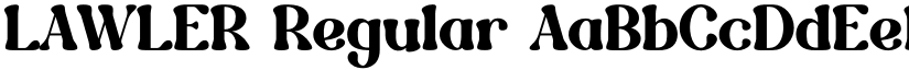 LAWLER Regular font