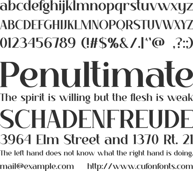 GRACEFUL font preview