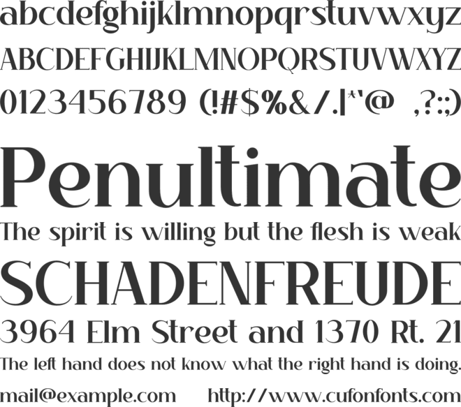 GRACEFUL font preview