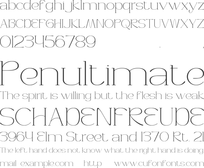 Rosalin Marige font preview