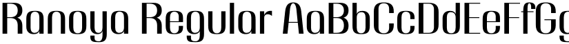 Ranoya Regular font