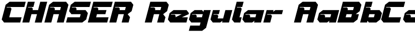 CHASER Regular font