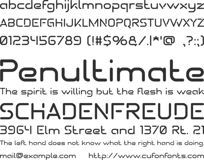 SHUTTLE-X font preview