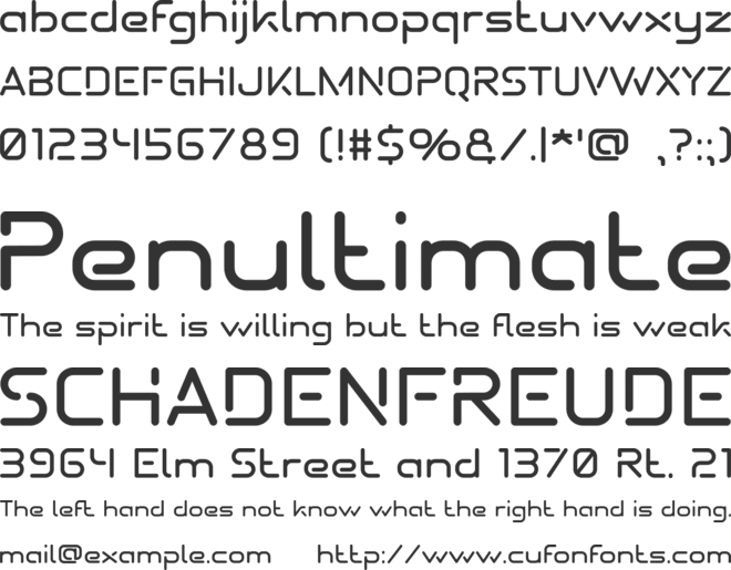 SHUTTLE-X font preview