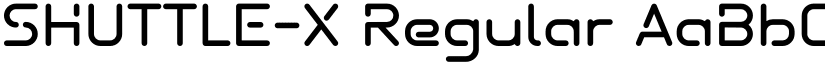 SHUTTLE-X Regular font