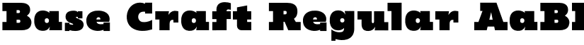 Base Craft Regular font