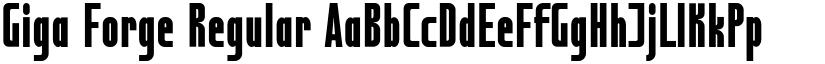 Giga Forge Regular font