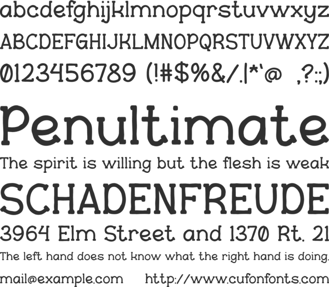 PEPPER Co font preview
