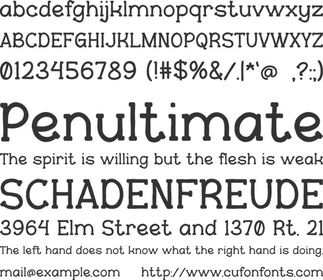 PEPPER Co font preview