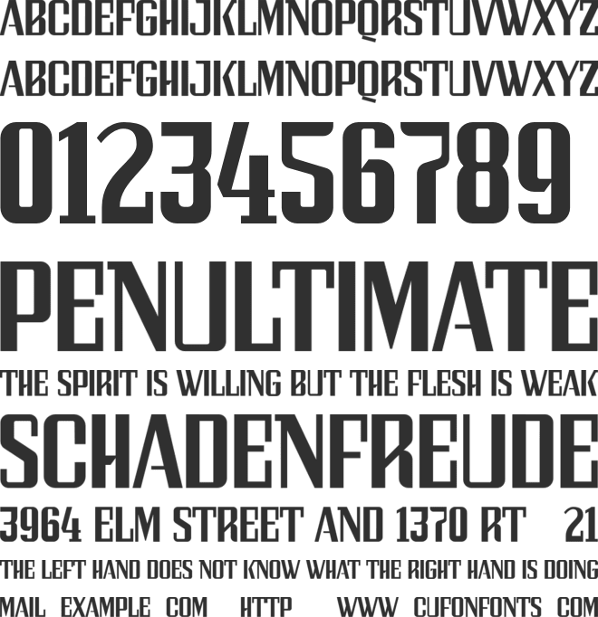 Madrid 23 font preview