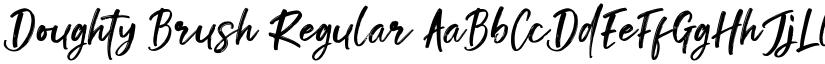 Doughty Brush Regular font