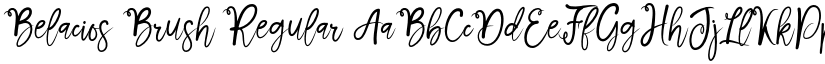 Belacios Brush Regular font