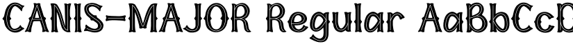 CANIS-MAJOR Regular font