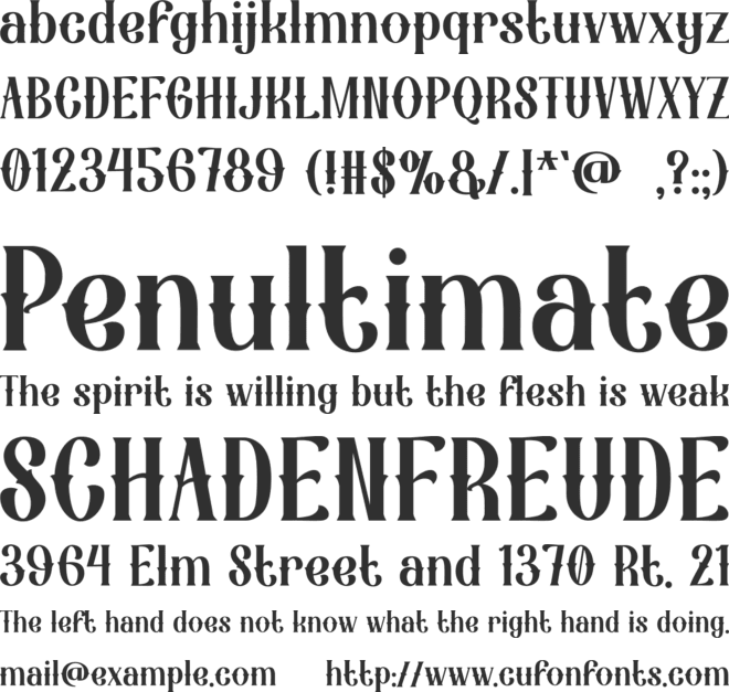 Ink Pearcer font preview