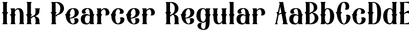 Ink Pearcer Regular font