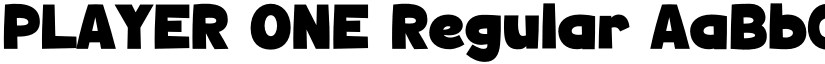 PLAYER ONE Regular font