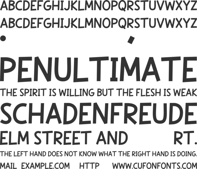 Skatone font preview