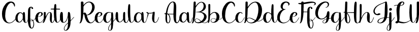 Cafenty Regular font