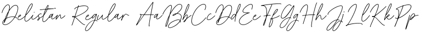 Delistan Regular font
