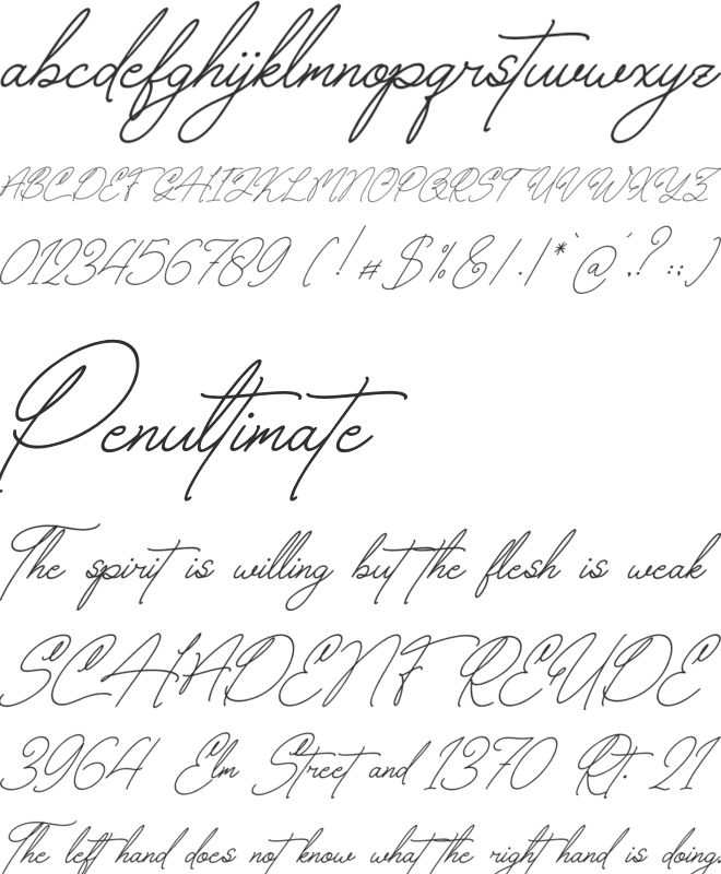Chettalbury font preview