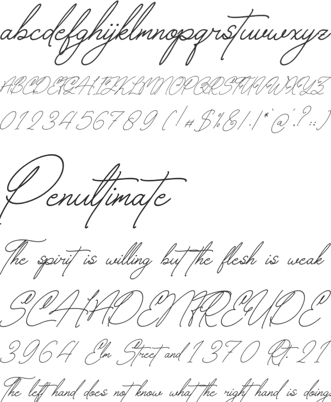 Chettalbury font preview