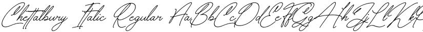 Chettalbury Italic Regular font