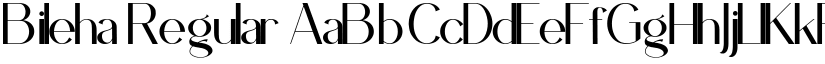 Bileha Regular font