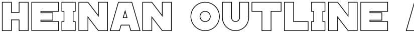 HEINAN Outline font