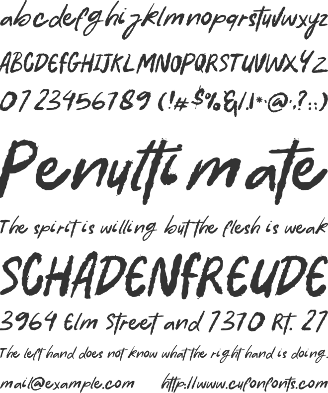 Batang Tebo font preview