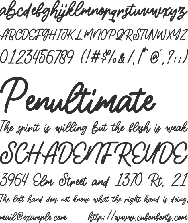 Summer Delight font preview