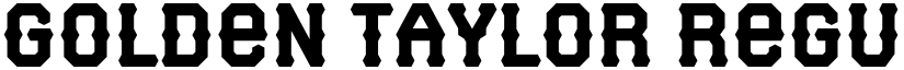 Golden Taylor Regular font