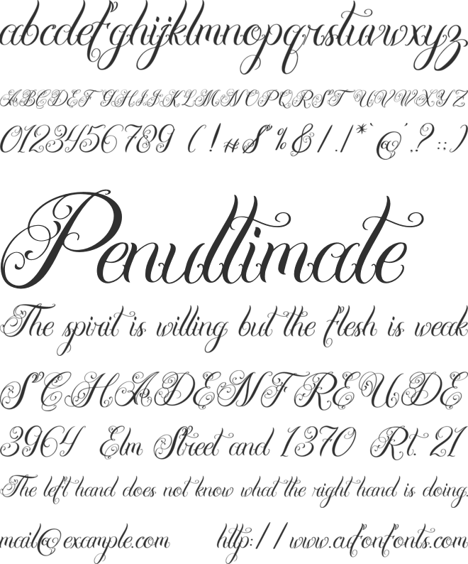 Hesthiya font preview
