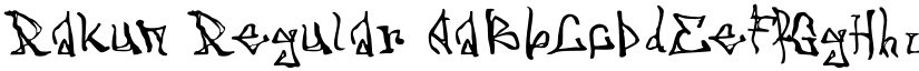 Rakun Regular font