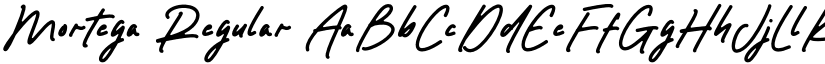 Mortega Regular font