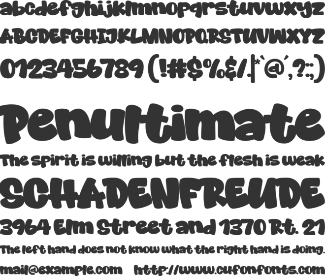 Rebellion Squad font preview