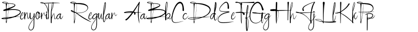 Benyoritha Regular font
