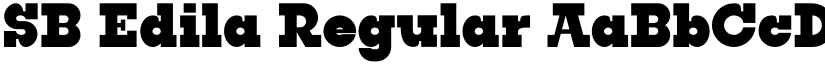 SB Edila Regular font