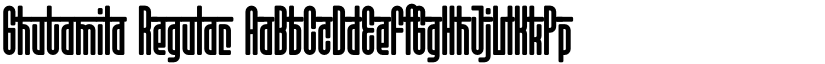 Ghutamila Regular font