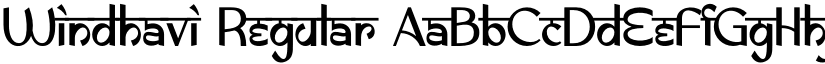 Windhavi Regular font