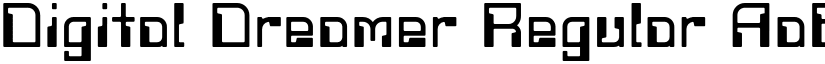 Digital Dreamer Regular font