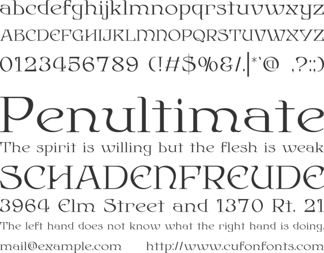 Mystiqua font preview