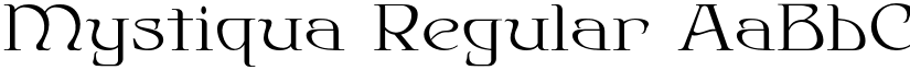 Mystiqua Regular font