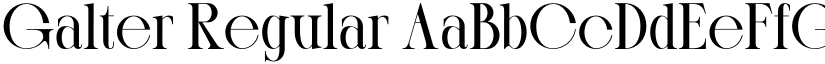 Galter Regular font