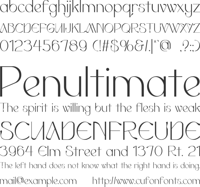 Swanky Special font preview