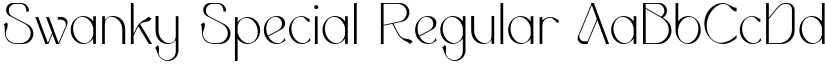 Swanky Special Regular font