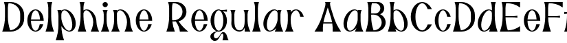 Delphine Regular font