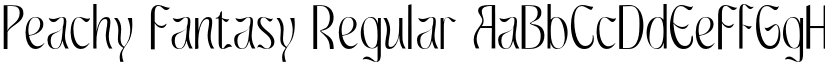 Peachy Fantasy Regular font