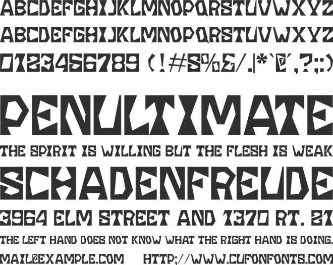 Blocksmith font preview